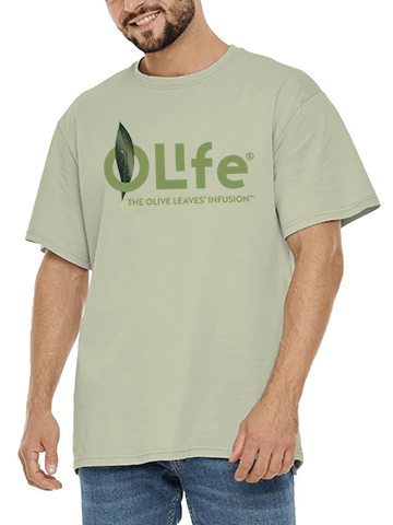 Футболка OLife®, модель унисекс зеленая, размер L