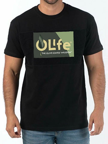 Футболка OLife®, модель унисекс, размер L, лого с фоном